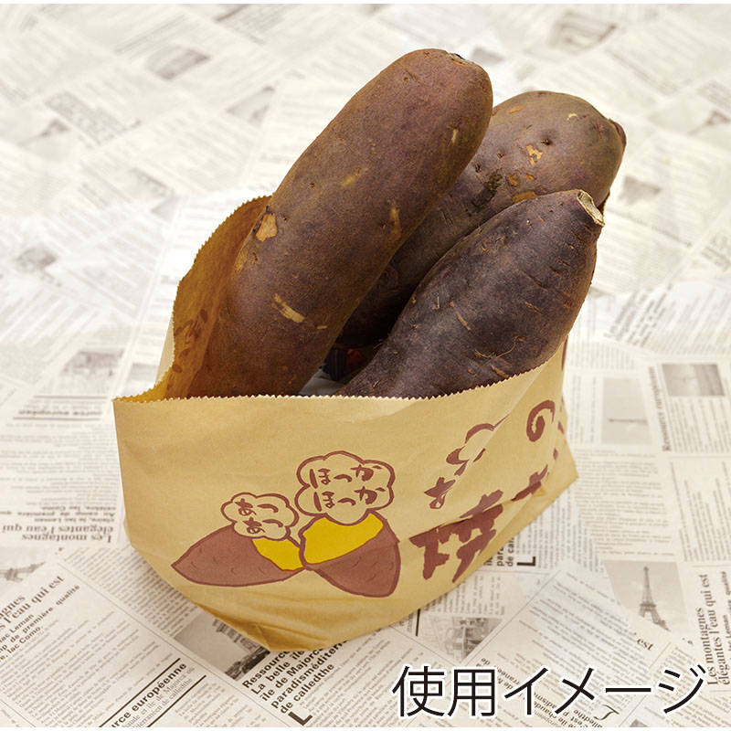 【業務用】【パン包材】大阪ポリエチレン販売　No.407 亀甲袋焼き芋　2020　290(マチ125)×160　1000枚/ケース×2ケース