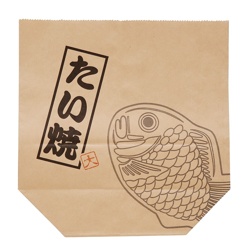 【業務用】【パン包材】大阪ポリエチレン販売　たいやき用亀甲袋　2029　215(マチ90)×215　1000枚/ケース×2ケース