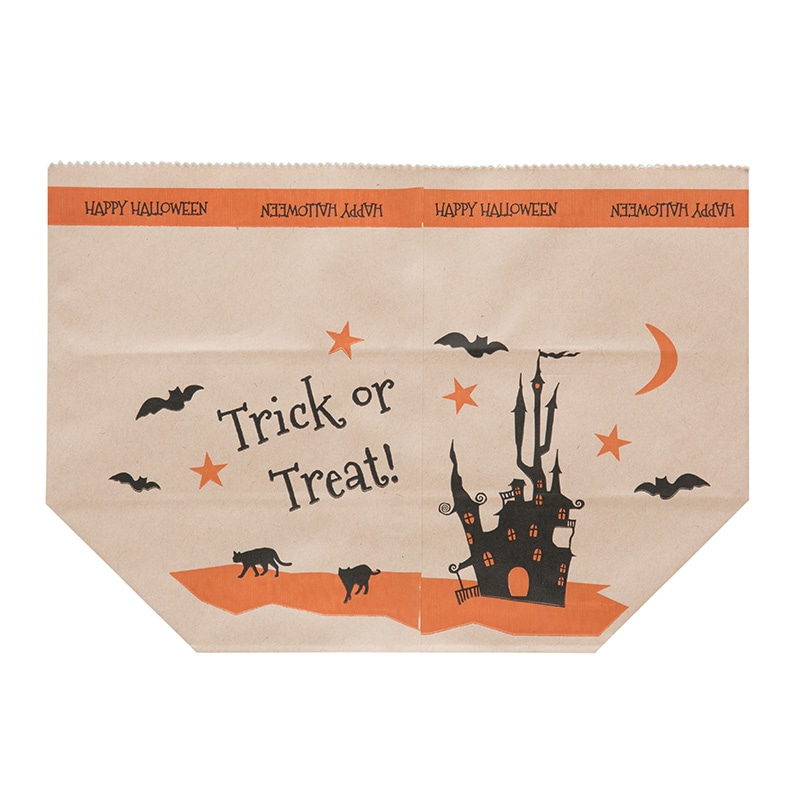 【業務用】【パン包材】大阪ポリエチレン販売　亀甲袋(ハロウィン柄)　2034　215×90×145　100枚/ケース×11ケース