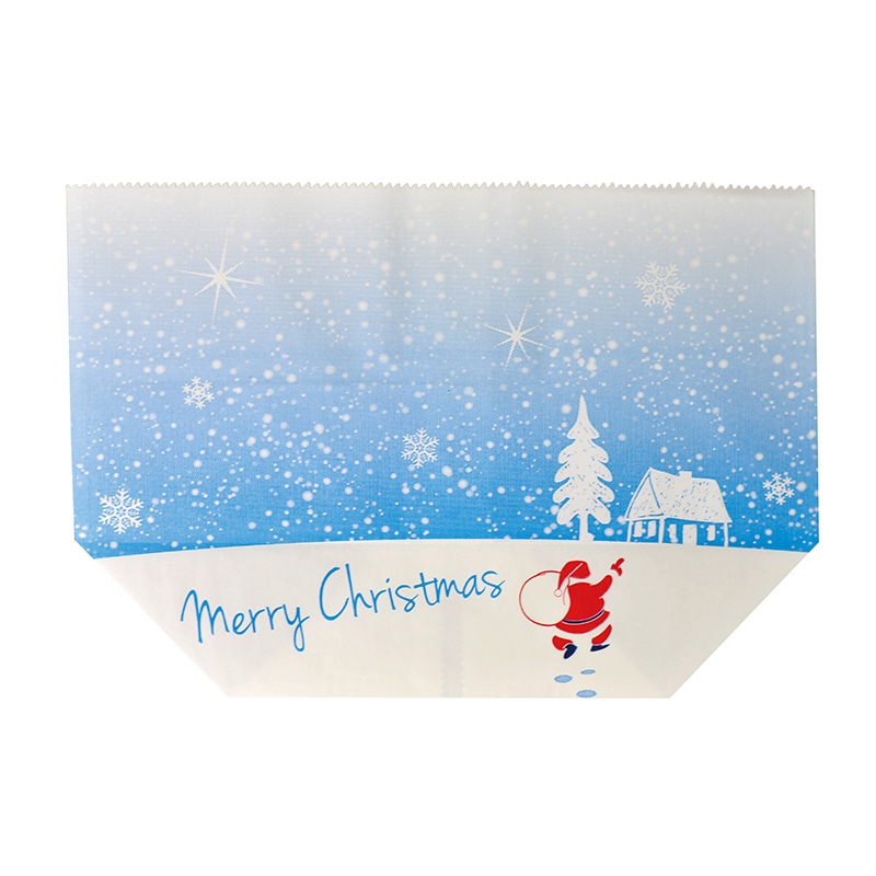 【業務用】【パン包材】大阪ポリエチレン販売　亀甲袋(クリスマス柄) B柄　2035　215×90×145　100枚/ケース×11ケース