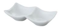 業務用 陶磁器 14cm 皿 14cm二連皿 超白磁[137×70×32]