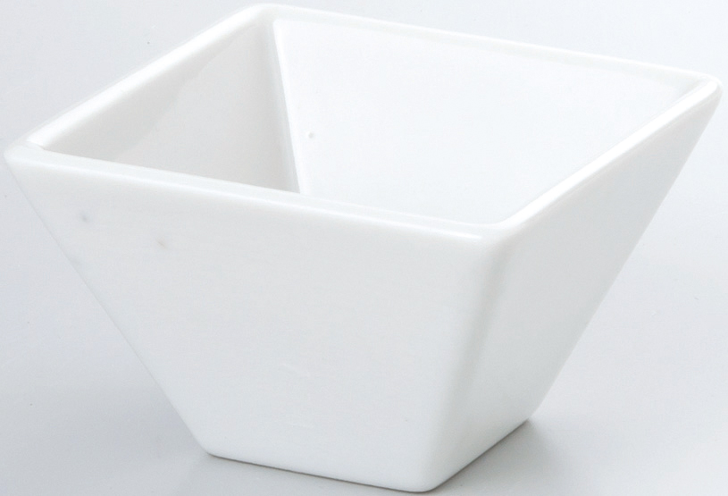 雪白 白 7cmスクエアボール 7.1×7.1×4.5cm