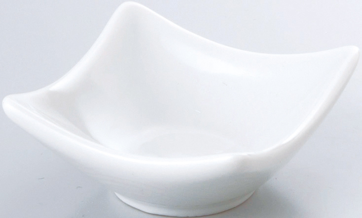 雪白 白 7cm正角皿 7×7×3.2cm
