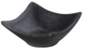 業務用 陶磁器 7cm 皿 7cm正角皿 黒耀[70×70×32]