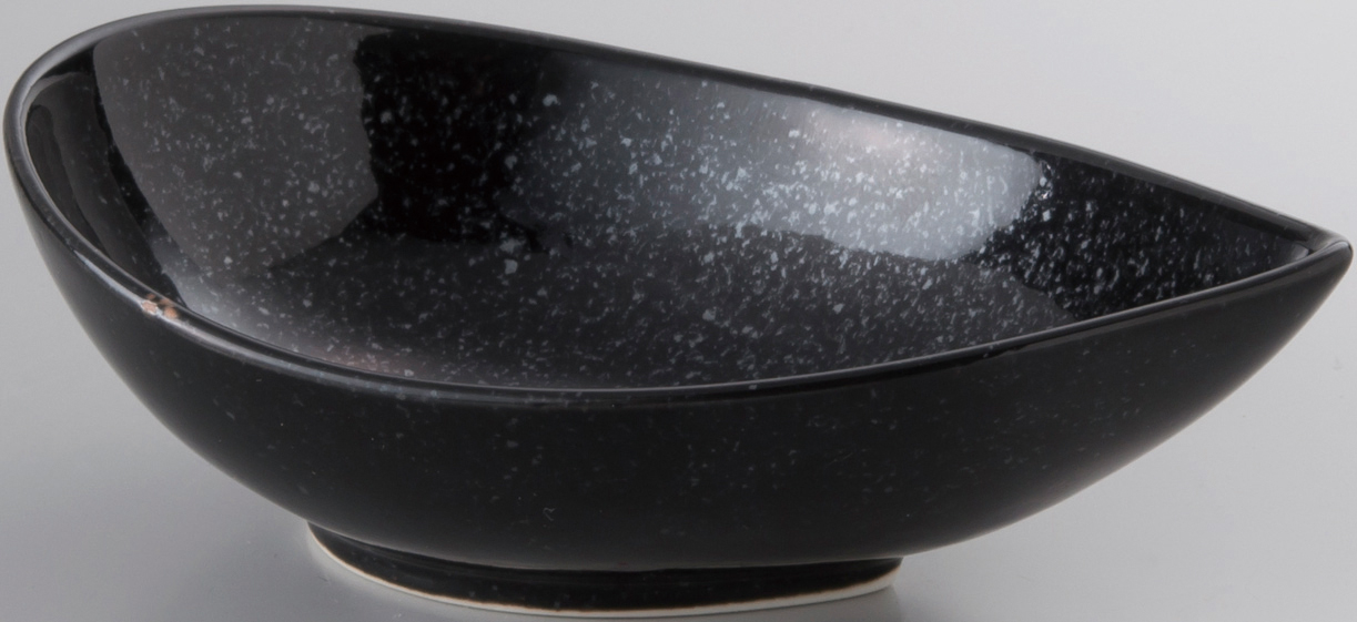 天河 黒御影 15cm片口鉢 黒御影 15×9.6×5.1cm