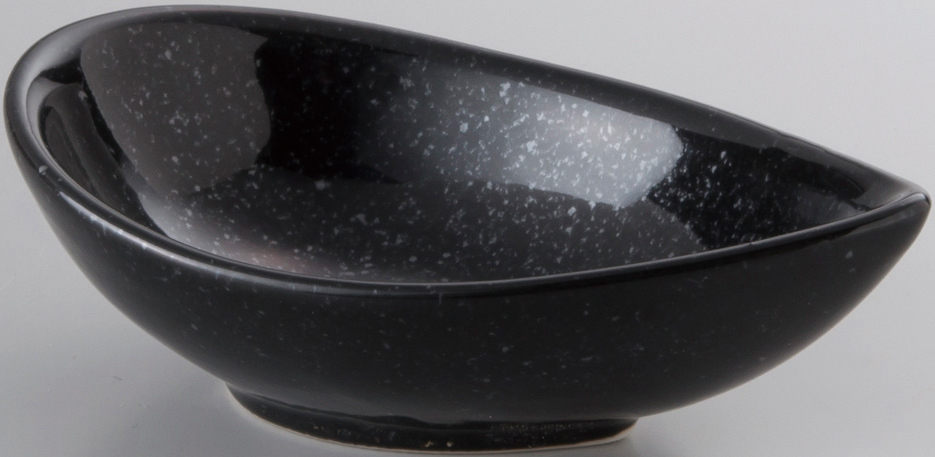 天河 黒御影 12cm片口鉢 黒御影 12×7.3×4cm