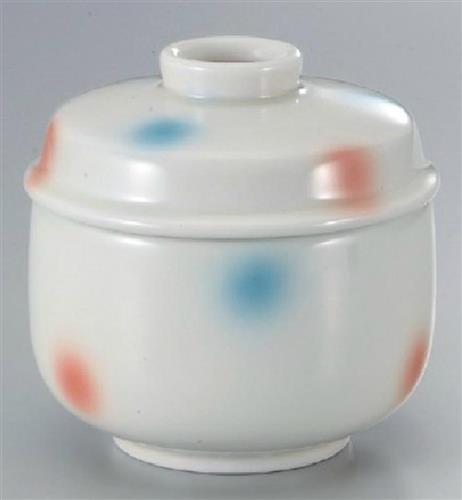 【有田焼】茶碗蒸　二色吹ブルーピンク　身・蓋　1個　商品番号:2-1511-1【代引き不可】