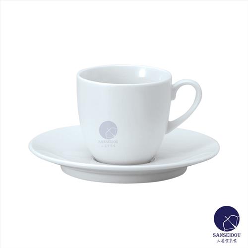 アルミナ磁器　コーヒー碗皿セット　磁器　食器　6-29-21　椀:W72*H68(mm)　170(cc)　皿:W148*H20(mm)【代引き不可】