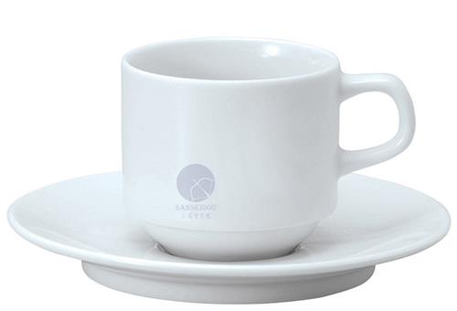 【白磁】スタック　コーヒー碗　アルミナ磁器　磁器　食器　31105001　W70*H68(mm)　180(cc)【代引き不可】