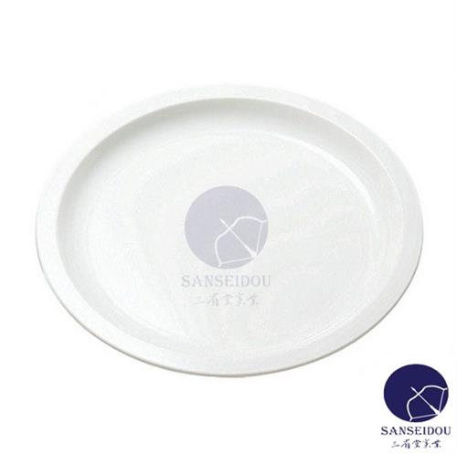 ポリプロピレン樹脂食器　白色(18cm)丸皿No.1722W　樹脂　食器　320103　φ179*H25(mm)【代引き不可】