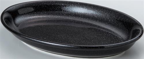 【黒御影】31cmだ円深皿　アルミナ磁器　黒御影　磁器　食器　41420072　W314*D222*H44(mm)【代引き不可】