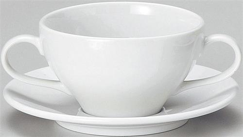 【白磁】ブイヨン碗　アルミナ磁器　磁器　食器　41470001　290cc　φ104*H60(mm)【代引き不可】