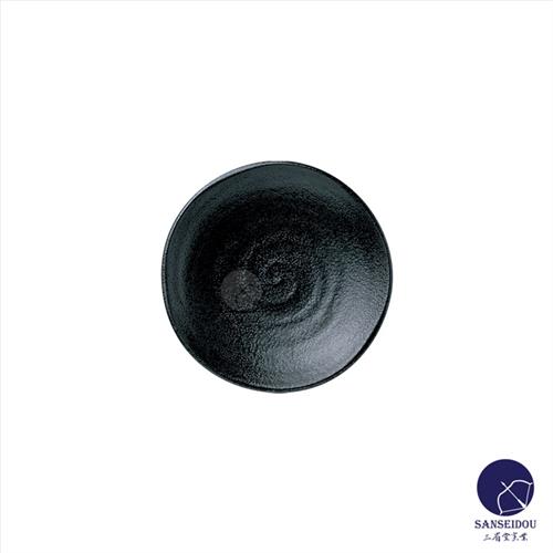 アルミナ磁器　7寸浅皿　黒耀　磁器　食器　86070071　W213*H25(mm)【代引き不可】