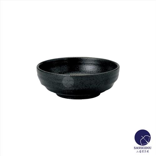 アルミナ磁器　4.2寸浅鉢　黒耀　磁器　食器　86342071　W130*H45(mm)【代引き不可】