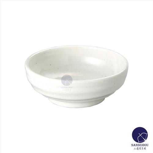 アルミナ磁器　3.3寸浅鉢　粉引　磁器　食器　86333073　W94*H38(mm)【代引き不可】