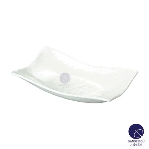 アルミナ磁器　反り鉢18cm　粉引　磁器　食器　86641073　W183*D132*H42(mm)【代引き不可】