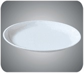 ポリプロピレン食器　白色　給食皿No.1710W　厨房機器　調理機器　320064　Φ140*H19(mm)【代引き不可】