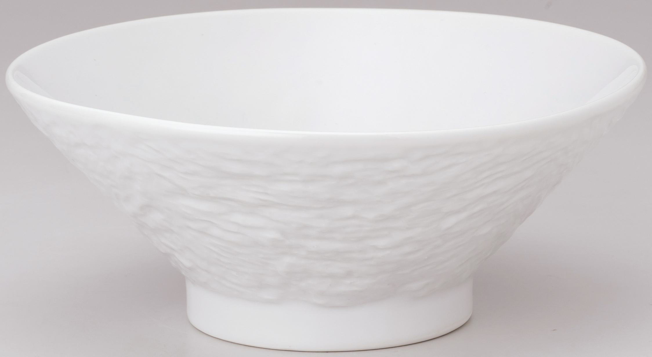 石目 白 21cm高台丼 21.4×9cm・1,200cc