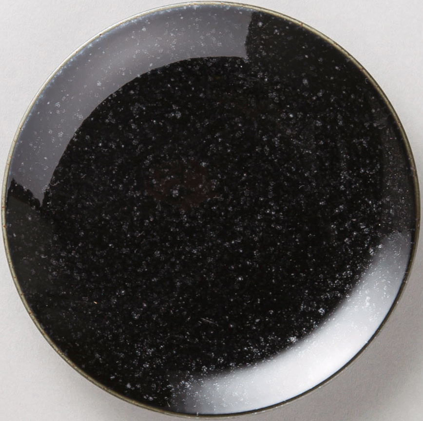 黒中華 メタ玉16cm皿黒御影