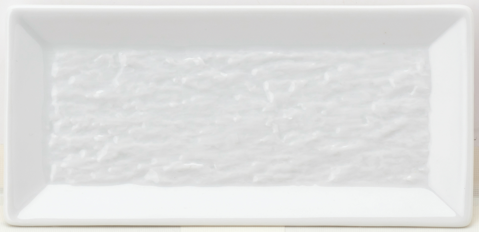 石目 白 長角皿 S 22×10.4cm