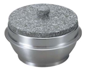 業務用 石焼釜 14.9cm 釜 長水遠赤石焼釜[外口径Φ149 内径Φ129 ツバ外径Φ170 釜高さ75mm 重量約2.2kg]
