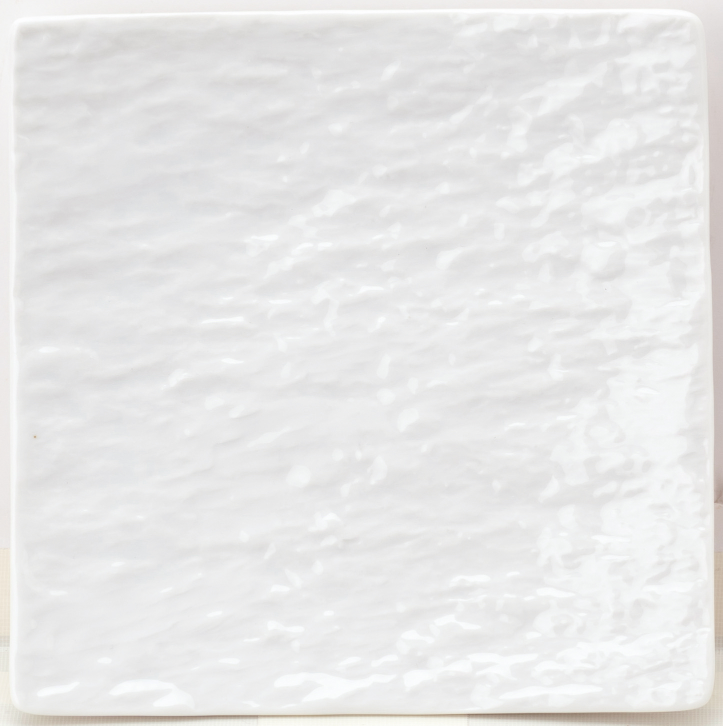 石目 白 17cm正角皿 17×17×2.2cm