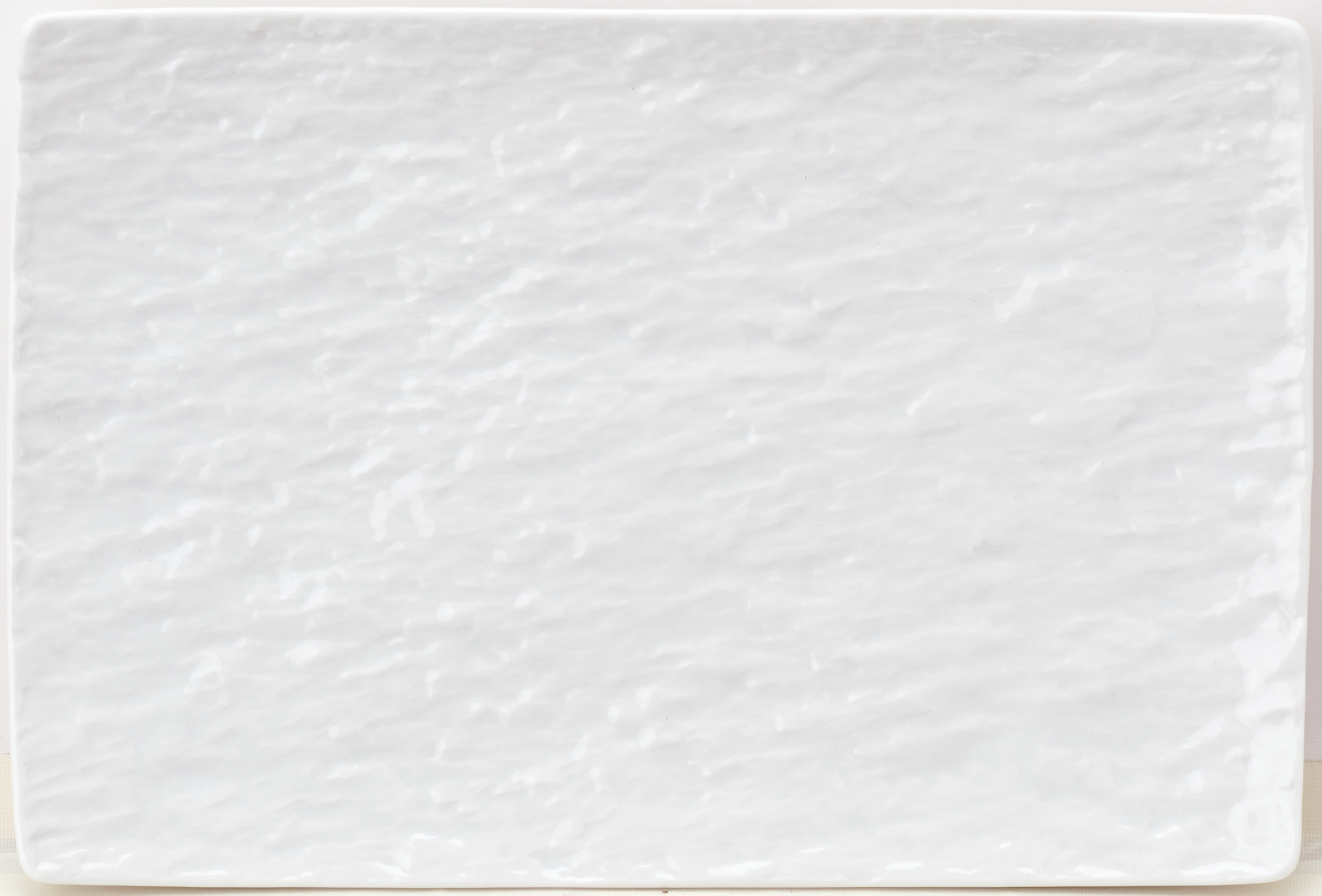 石目 白 30cm長角皿 30.5×20.5×2.4cm