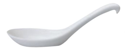 業務用 白磁 レンゲ カギレンゲ[150×49]