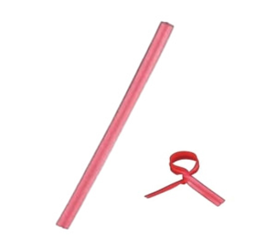 【業務用】【パン包材】大阪ポリエチレン販売　ビニタイ 赤　4005　4×80mm　1000枚/ケース×12ケース