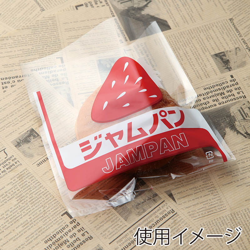 【業務用】【パン包材】大阪ポリエチレン販売　レトロ調 No.30 ジャムパン　4039　IP0.025×150×170　1000枚/ケース×3ケース