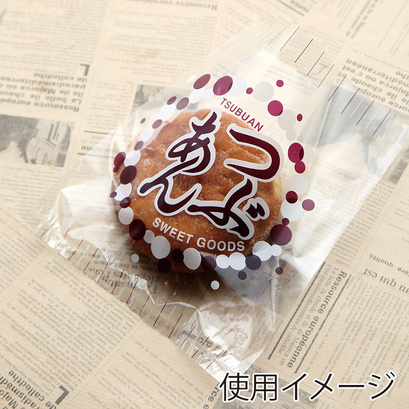 【業務用】【パン包材】大阪ポリエチレン販売　レトロ調新 No.12 つぶあん　4055　IP0.025×150×170　1000枚/ケース×4ケース