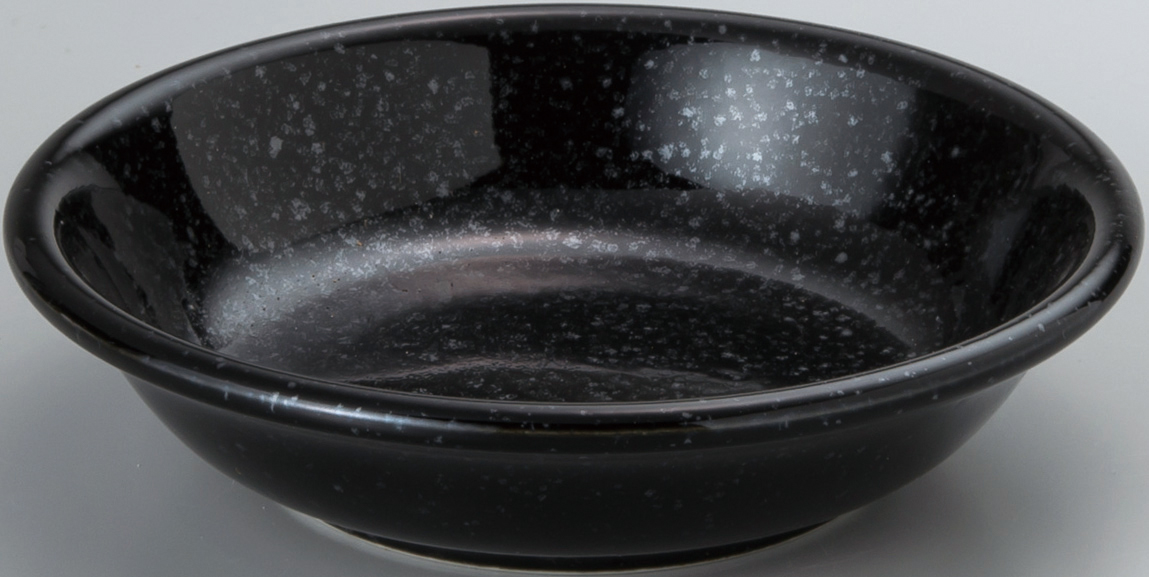 天河 黒御影 14cm深皿 黒御影 14.6×3.6cm