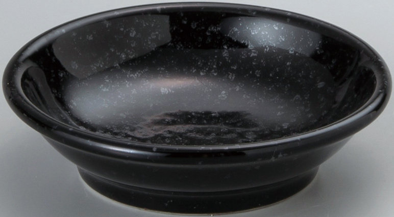 天河 黒御影 10cm深皿 黒御影 9.8×2.7cm