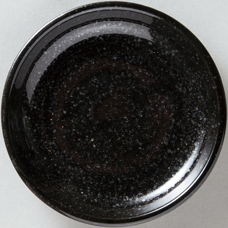 天河 黒御影 14cm皿 黒御影 14.2×2.2cm