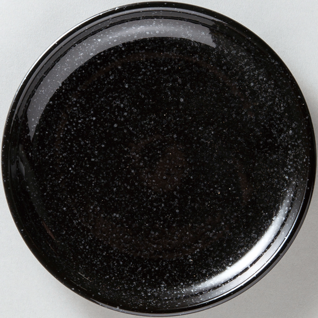 天河 黒御影 19cm皿 黒御影 19.8×2.4cm