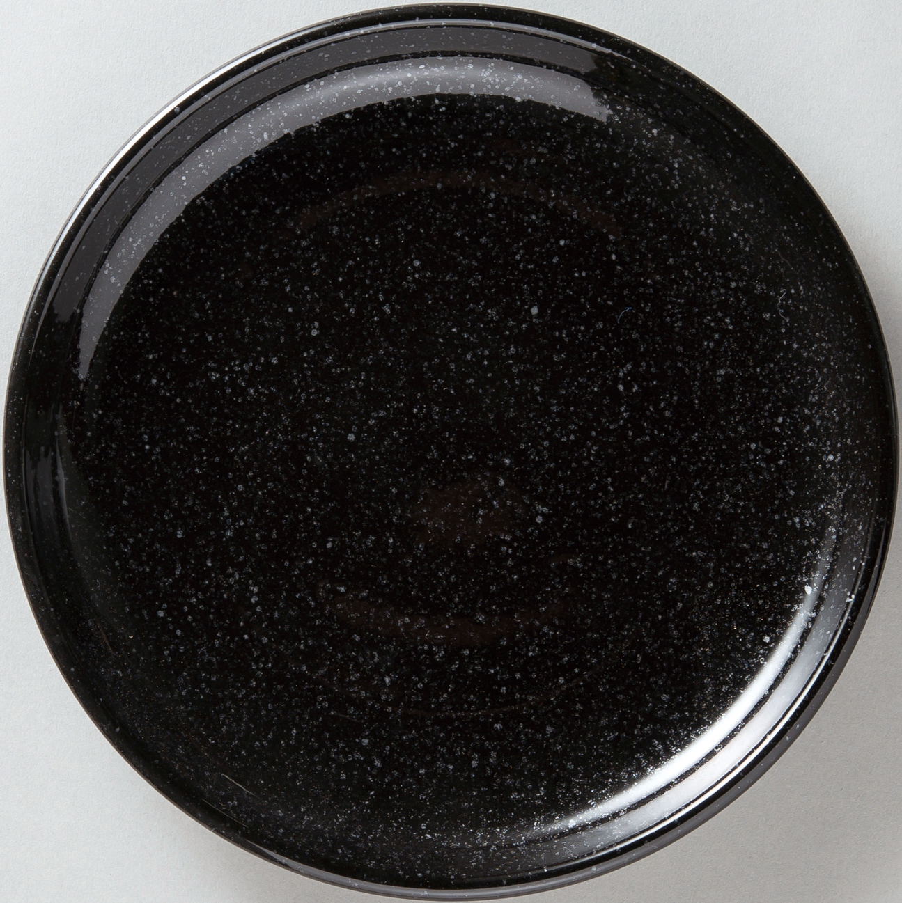 天河 黒御影 24cm皿 黒御影 24.4×3.2cm