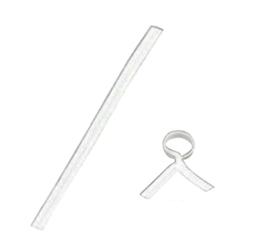 【業務用】【パン包材】大阪ポリエチレン販売　ビニタイ 白　4325　4×80mm　1000枚/ケース×12ケース