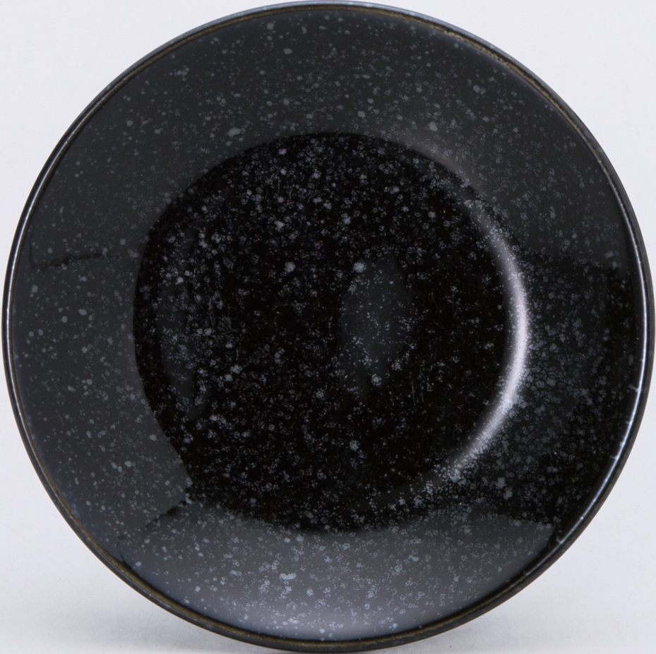 水明 黒御影 12cm皿 黒御影 12.5×2.3cm