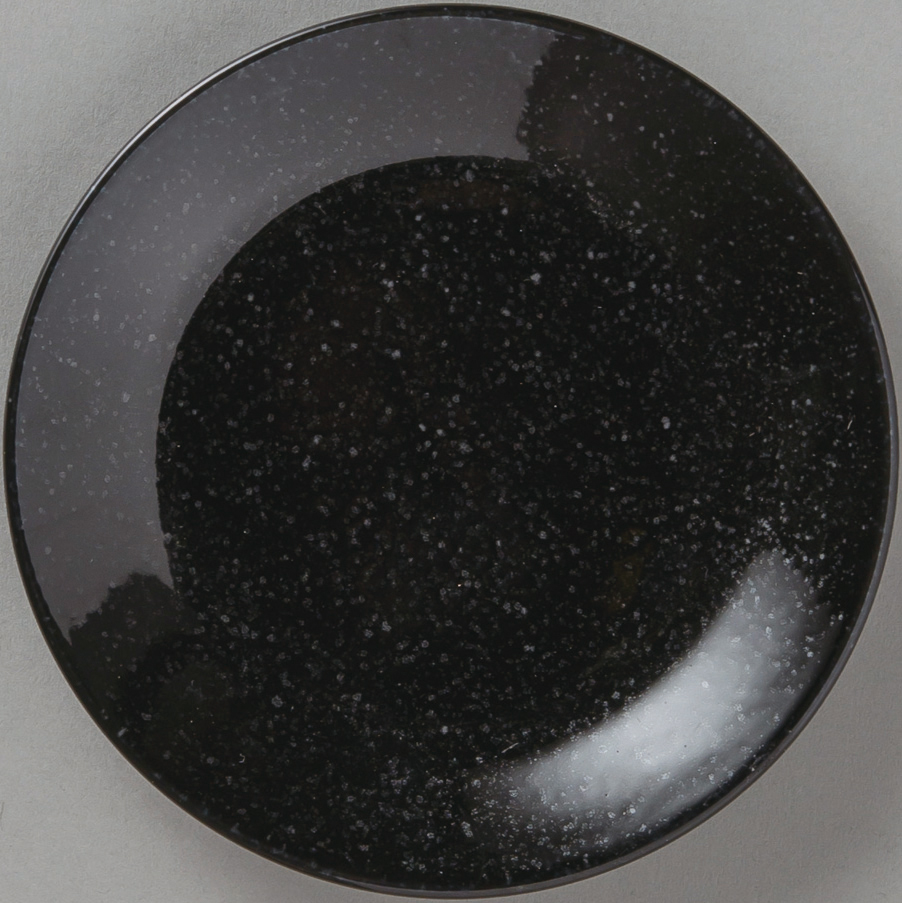 水明 黒御影 17cm皿 黒御影 17.2×2.3cm