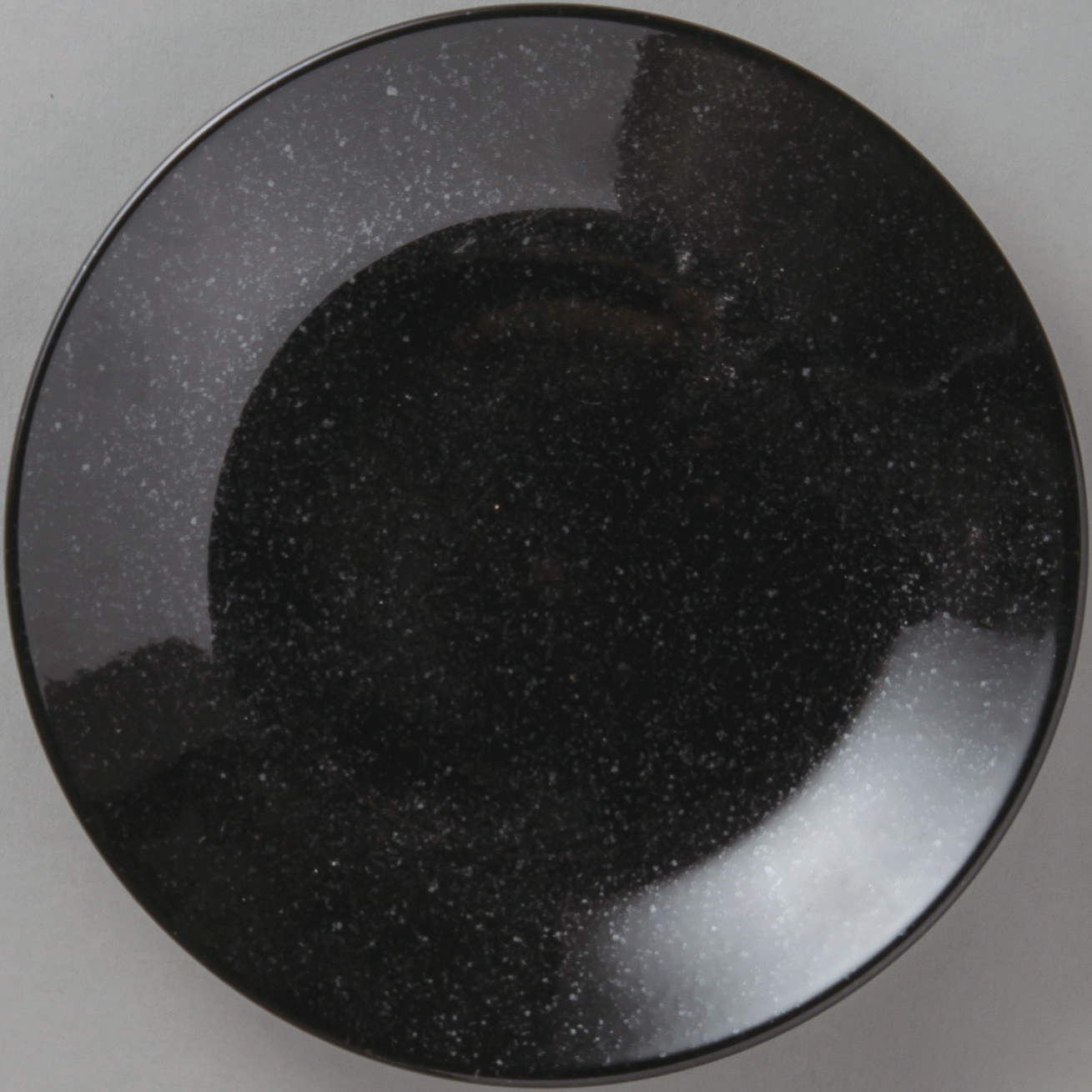 水明 黒御影 24cm皿 黒御影 24.6×3.5cm