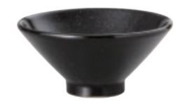 業務用 13cm 碗 切立13cmライス碗　黒御影[131×60・300cc]