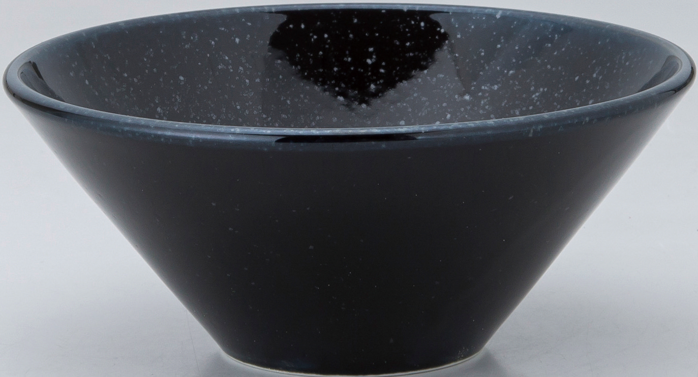 水明 黒御影 16cmボール 黒御影 16.5×7.1cm・600cc