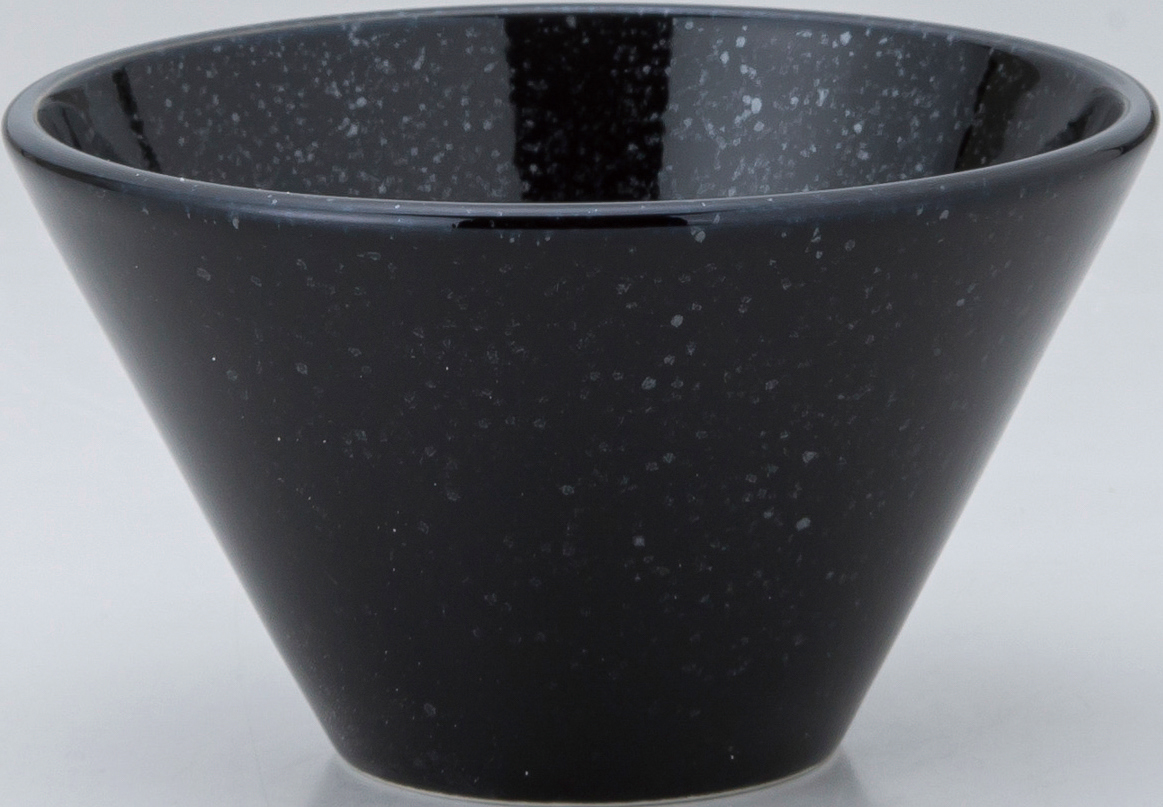 水明 黒御影 14cm深ボール 黒御影 13.7×7.8cm・500cc