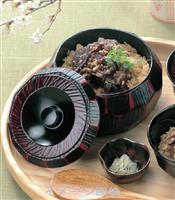 【ABS樹脂/飯器】はつり亀甲丼(重厚型)　黒塗内黒　親・蓋　商品番号:2-339-1【代引き不可】