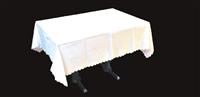 2人かけテーブル用クロス　白色　家具　角クロス　宴会　店舗　ホール　装飾　W1300*D1400　KRSS600