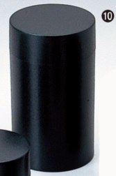 【代引不可】雅茶筒(88×152)黒乾漆 5-1243-10