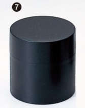 【代引不可】雅茶筒(88×93)黒乾漆 5-1243-7