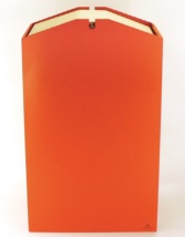 木製ゴミ箱 アロー オレンジ 5-1269-11