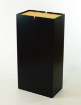 木製ゴミ箱 のっぽ ブラック 5-1270-1