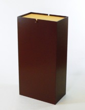 木製ゴミ箱 のっぽ ブラウン 5-1270-3